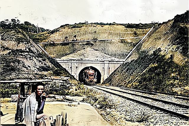 沪宁铁路隧道（疑为宝盖山隧道）