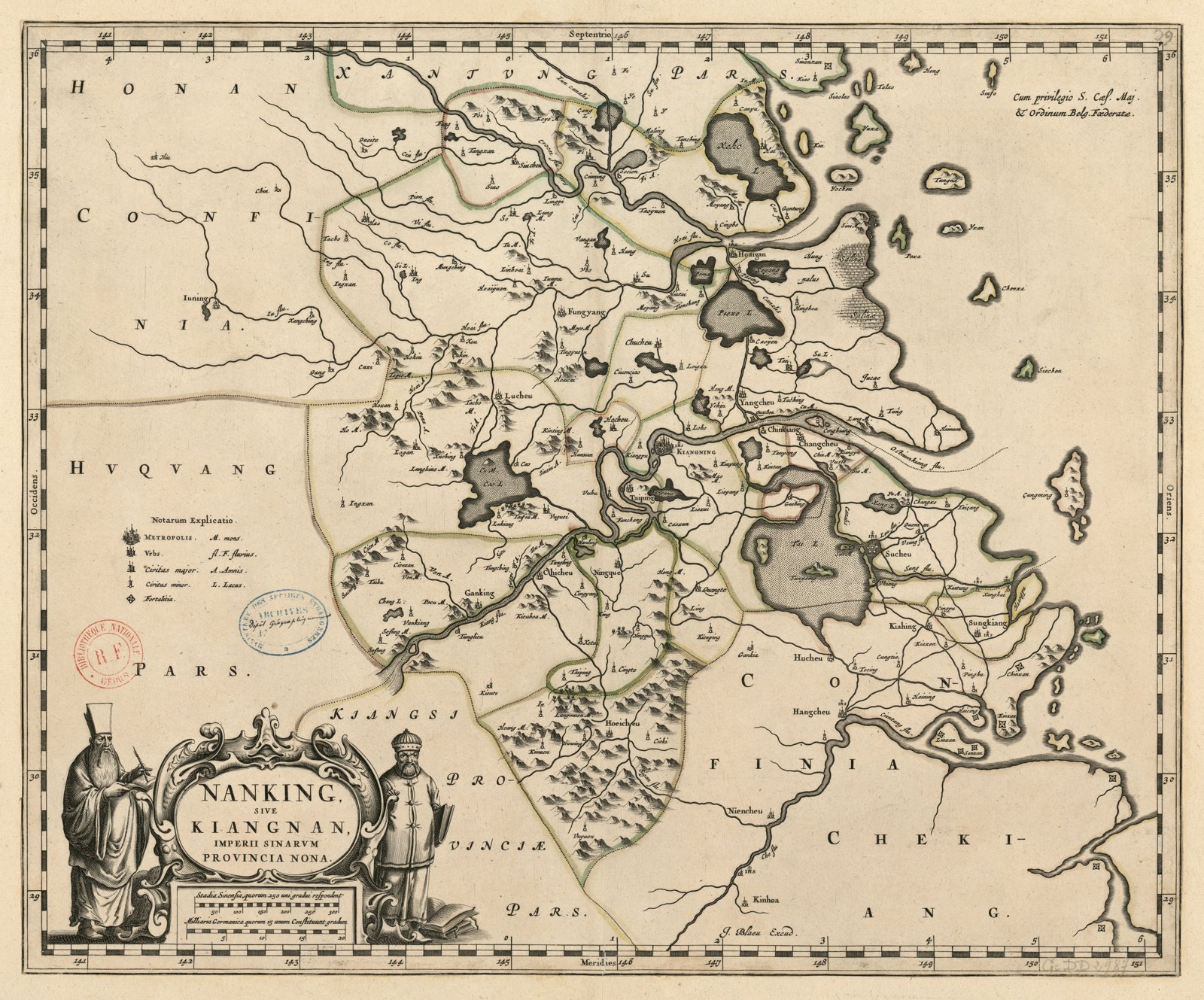 1655年布劳江南省地图